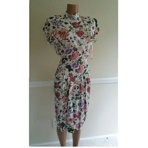 Vintage Floral Dress (Deadstock)